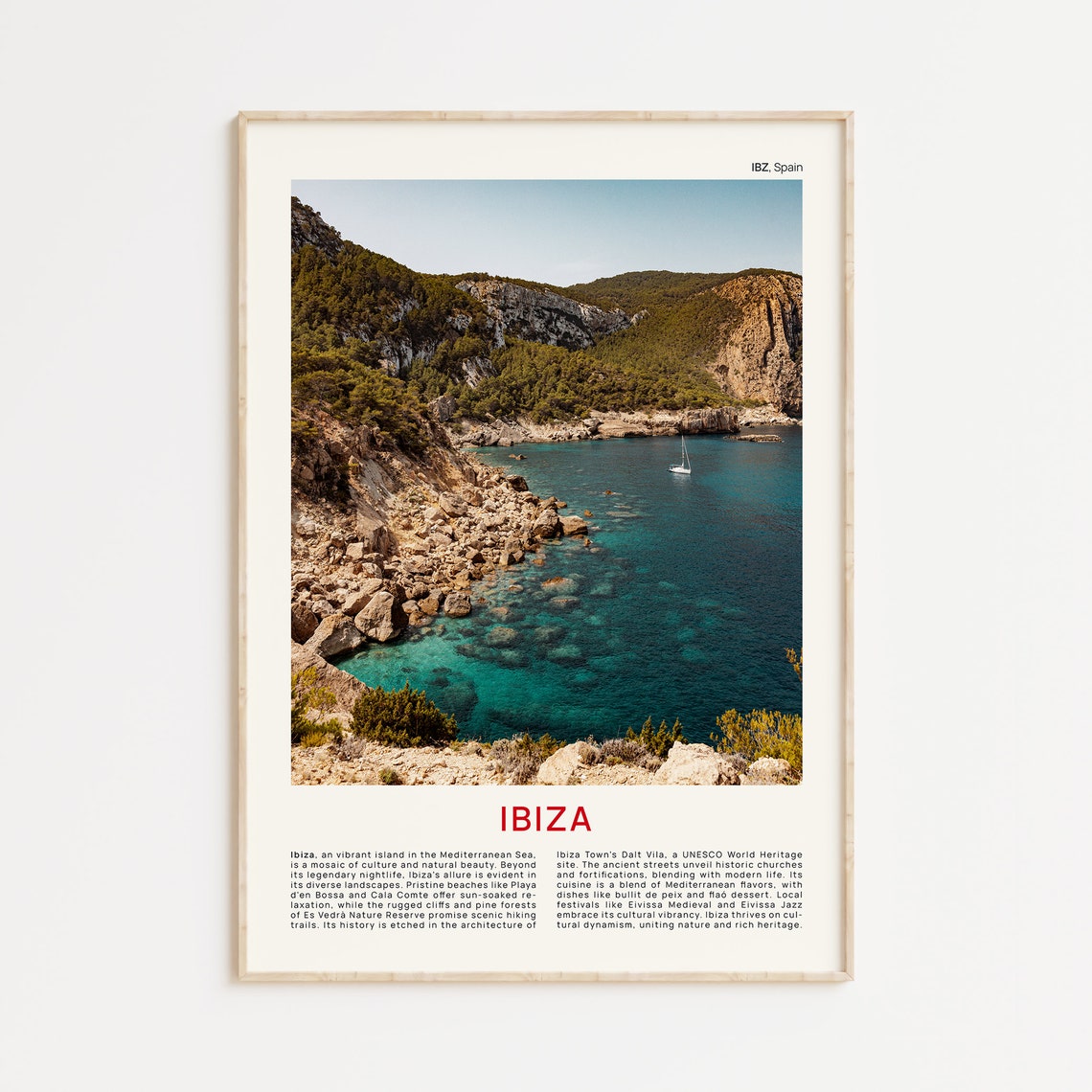 Ibiza Print Film Photo Ibiza Wall Art Ibiza Poster Ibiza Photo Ibiza Poster Print Spain Wall Decor Spain Poster Print Spain Art Print