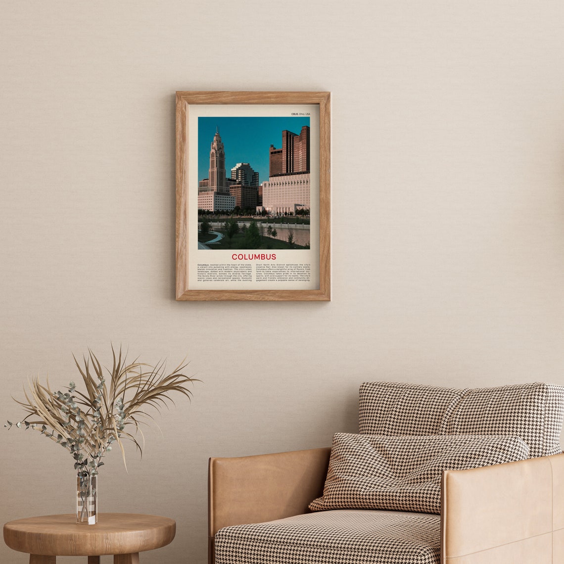 Columbus Print Film Photo Columbus Wall Art Columbus Poster Columbus Photo Columbus Poster Print Ohio Wall Decor Ohio Poster Print Usa - Image 3