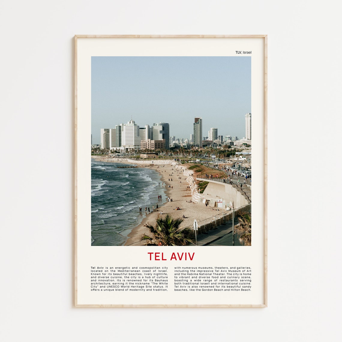 Tel Aviv Print Film Photo Tel Aviv Wall Art Tel Aviv Poster Tel Aviv Photo Tel Aviv Poster Print Israel Wall Decor Israel Poster Print