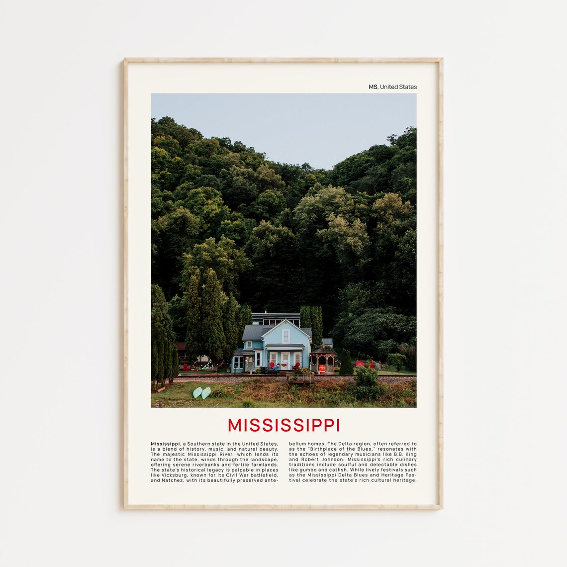 Mississippi Print Film Photo Mississippi Wall Art Mississippi Poster Mississippi Photo Mississippi Poster Print Mississippi Wall Decor