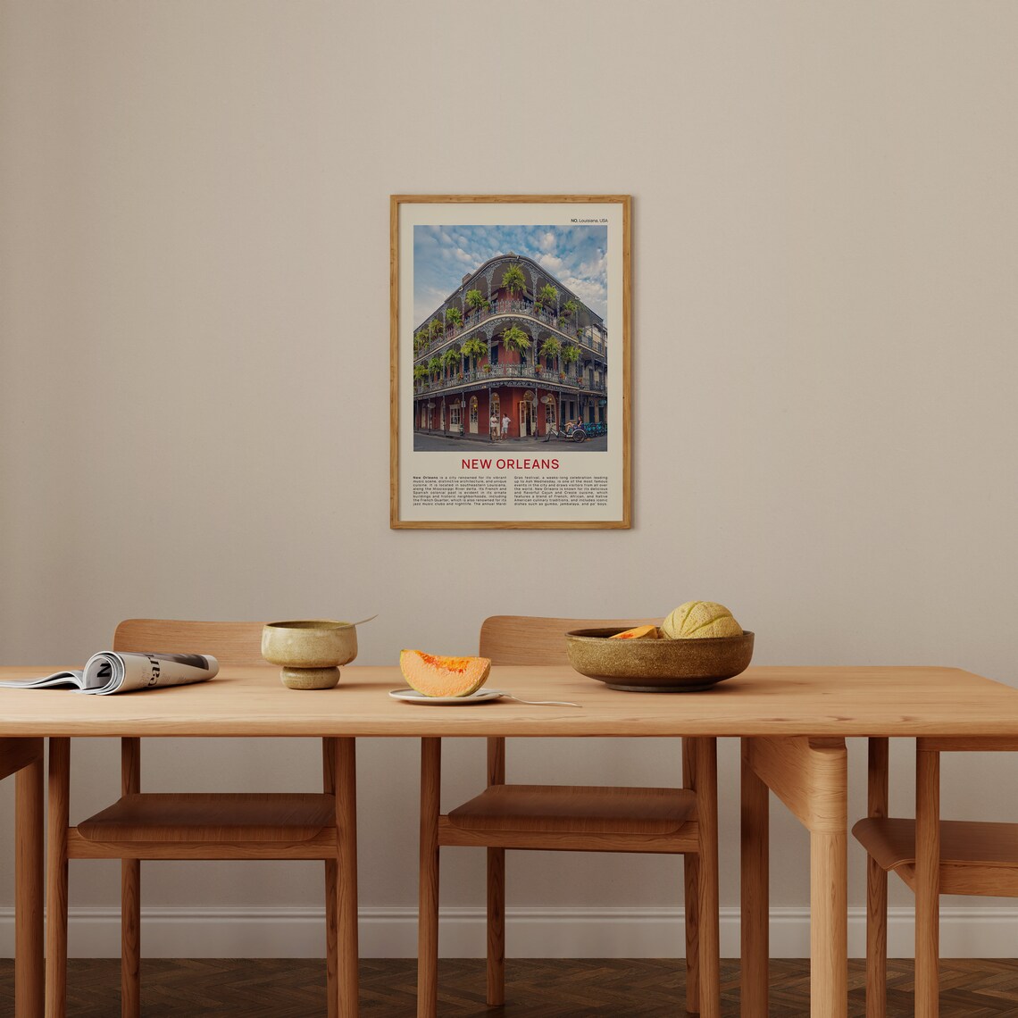 New Orleans French Quarter Iron Balcony Building Photography Poster - Image 4