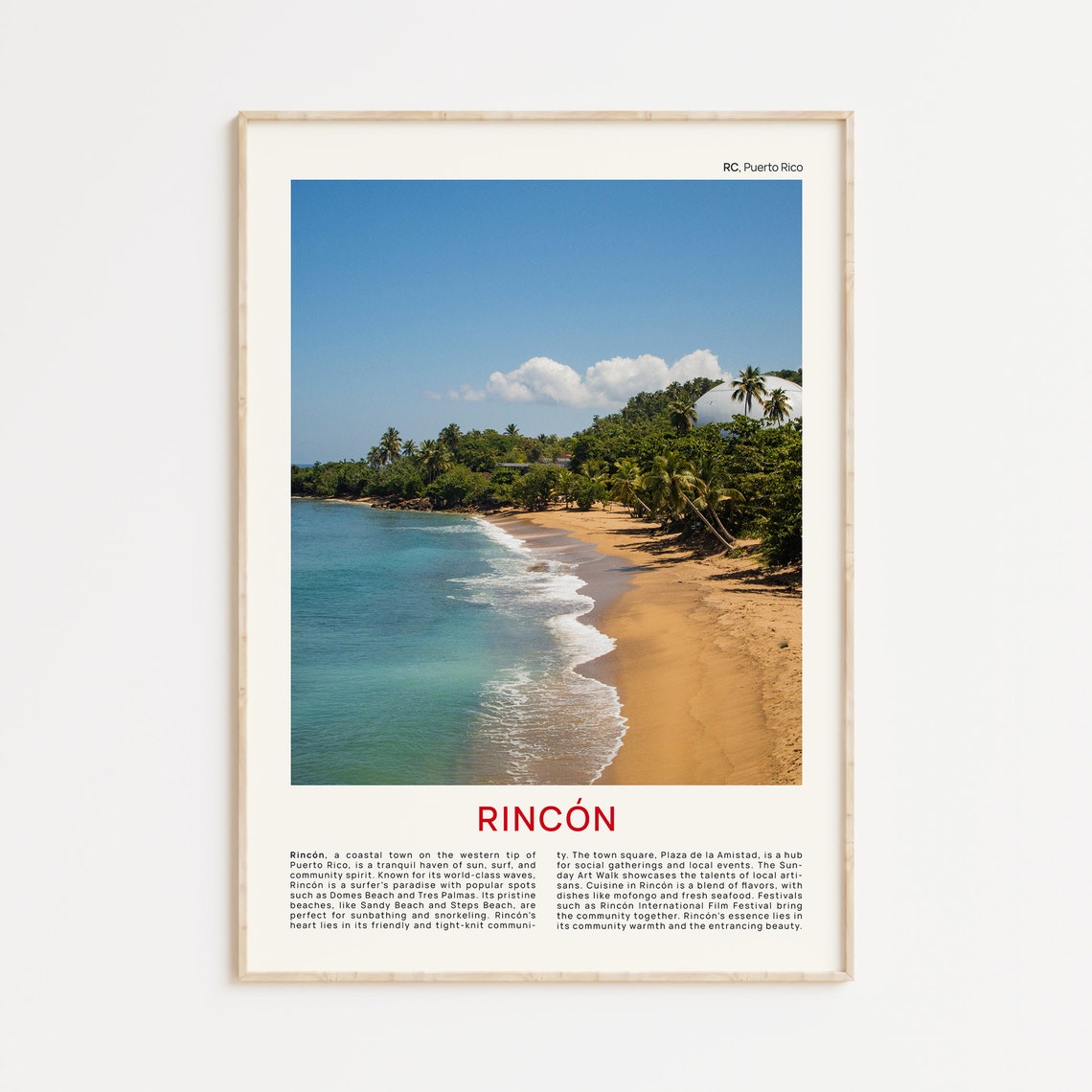 Rincn Print Film Photo Rincon Wall Art Rincon Poster Rincon Photo Rincon Poster Print Puerto Rico Wall Decor Puerto Rico Poster Print