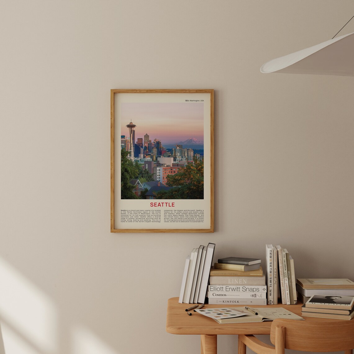 Seattle Travel Poster, Washington Wall Decor - Image 2