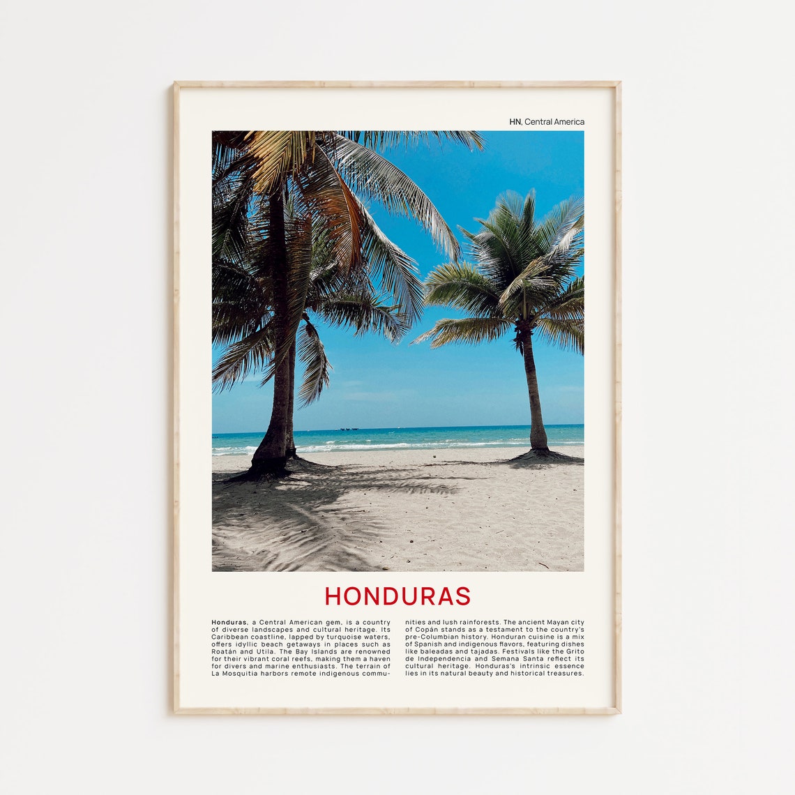 Honduras Print Film Photo Honduras Wall Art Honduras Poster Honduras Photo Honduras Poster Print Honduras Wall Decor Honduras Art