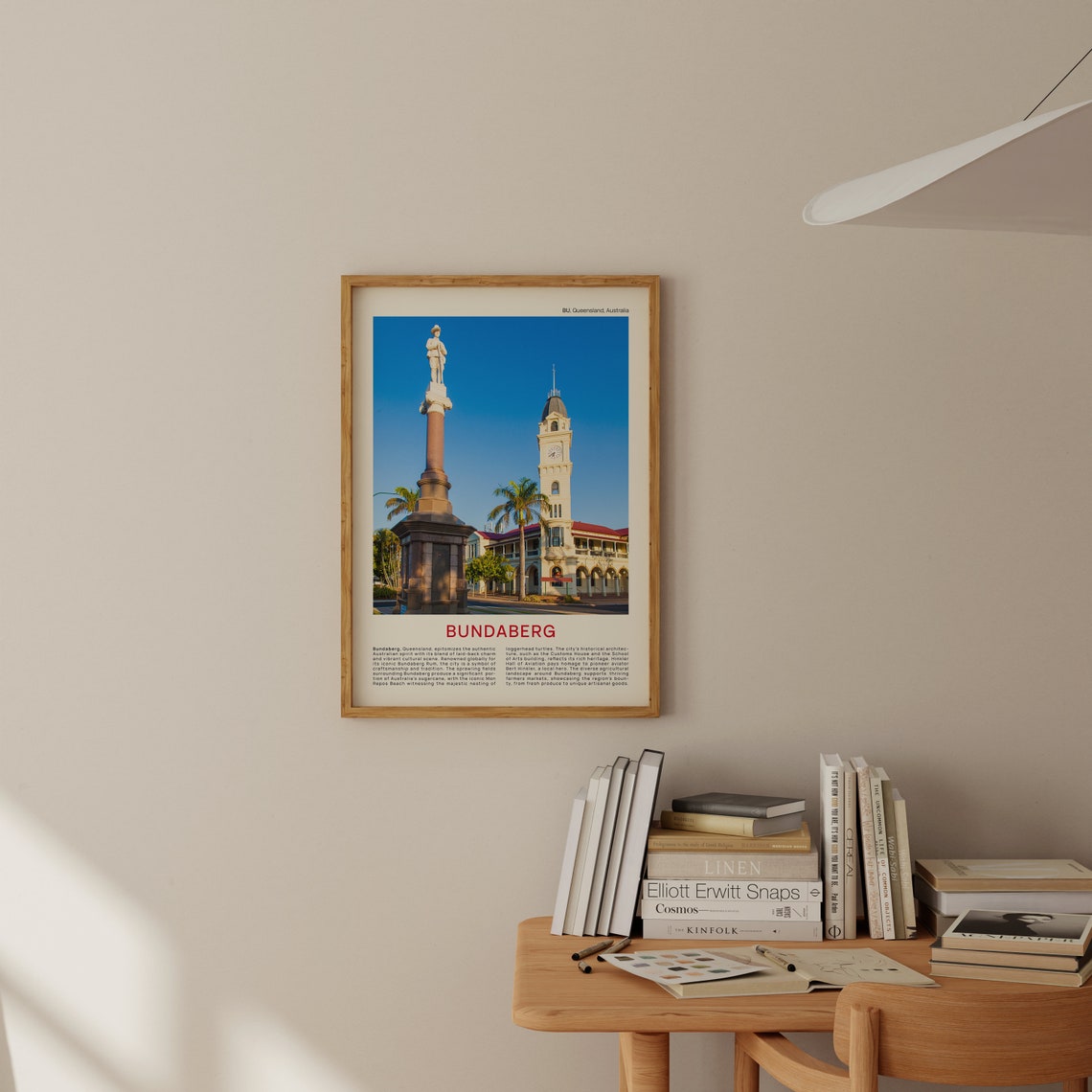 Bundaberg Queensland Historic War Memorial Clock Tower Travel Poster - Image 2