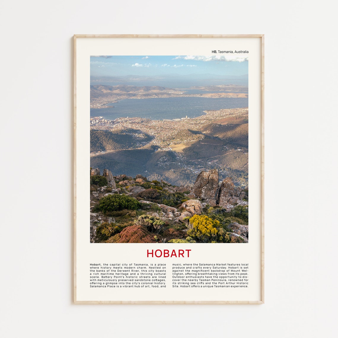 Hobart Print Film Photo Hobart Wall Art Hobart Poster Hobart Photo Hobart Poster Print Australia Wall Decor Hobart Tasmania Australia