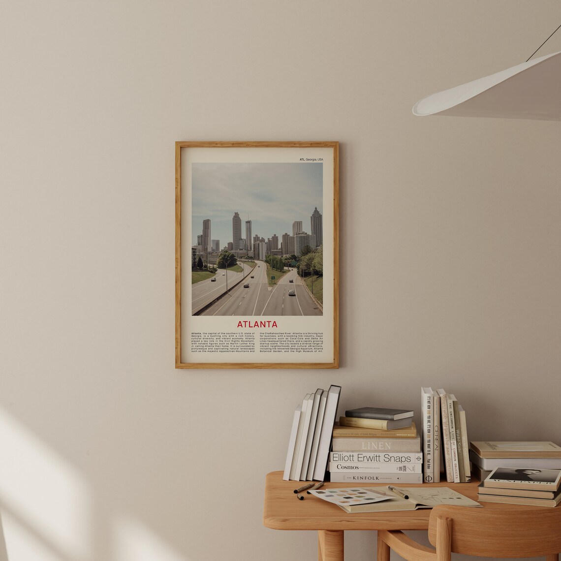 Atlanta Georgia Downtown Skyline Highway Daytime Photography Poster - Image 2