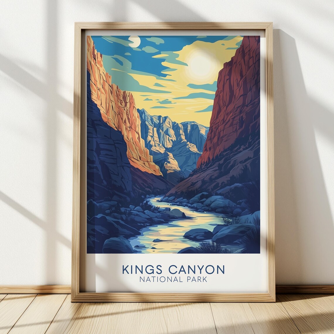 Kings Canyon National Park Vintage Travel Poster
