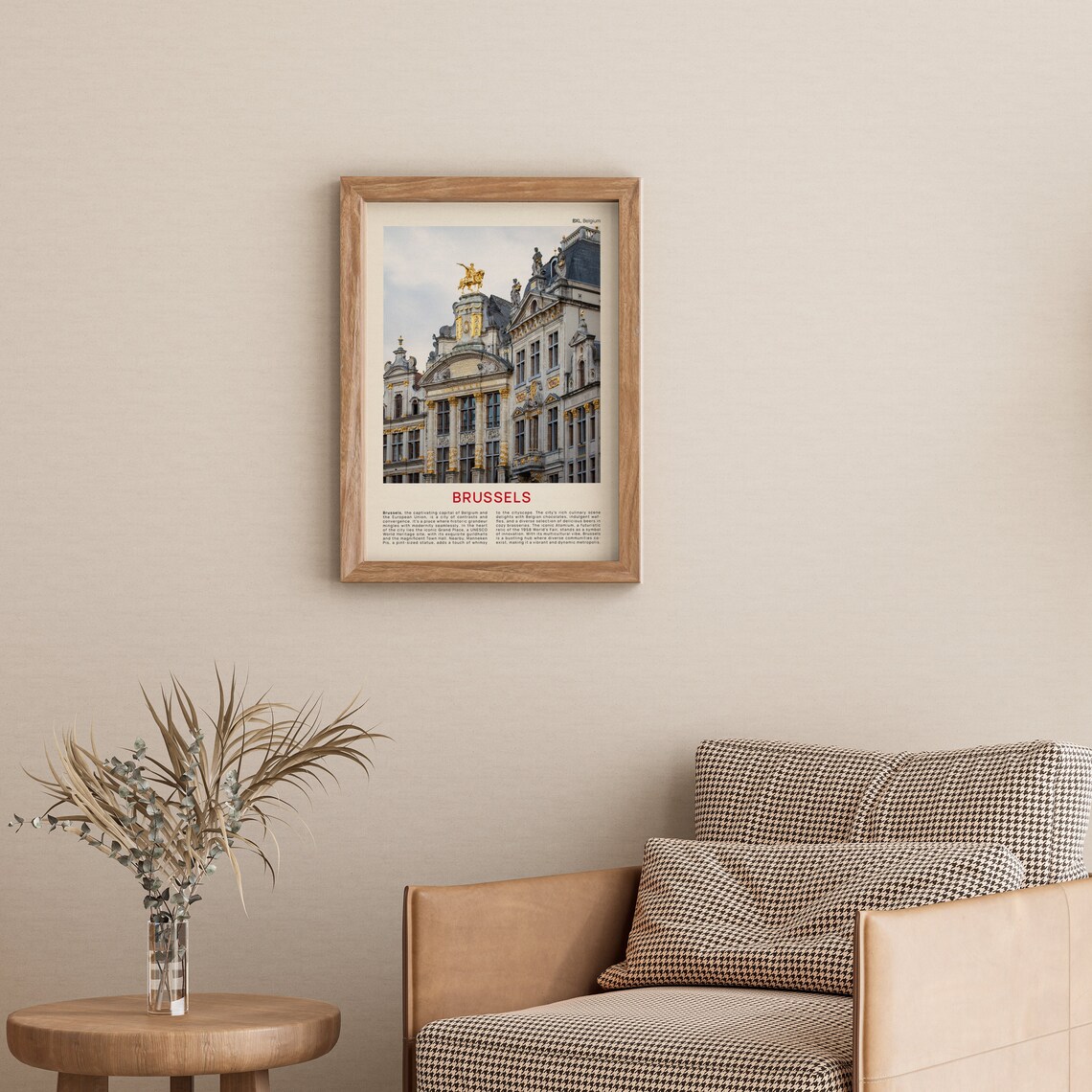 Brussels Grand Place Golden Guildhalls Film Photo Travel Poster - Image 3