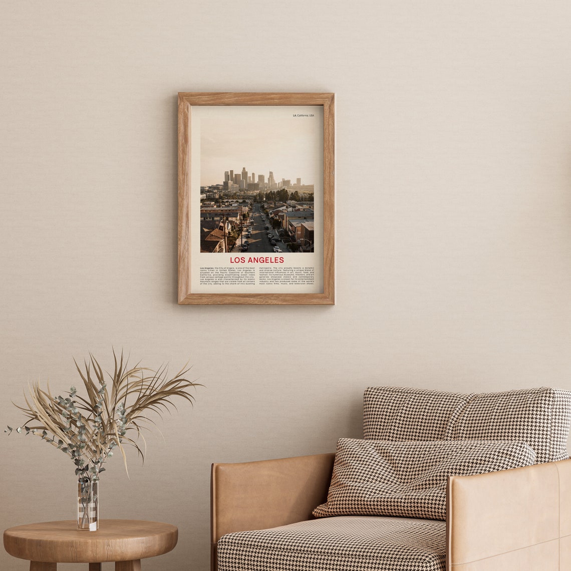 Los Angeles California Downtown Skyline Sunset Film Photo Poster - Image 3