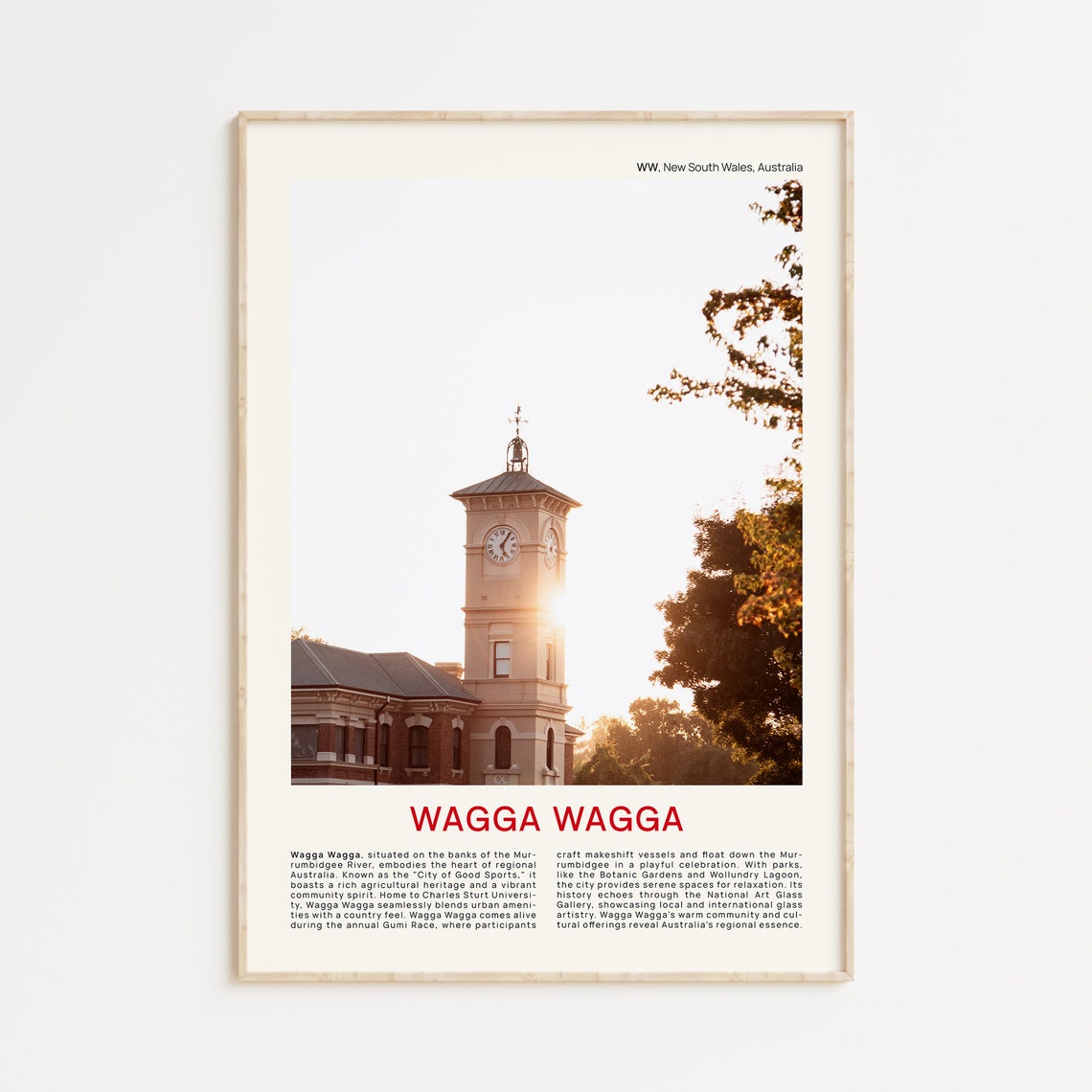 Wagga Wagga Print Film Photo Wagga Wagga Wall Art Wagga Wagga Poster Wagga Wagga Photo Wagga Wagga Poster Print Wagga Wagga Nsw Print