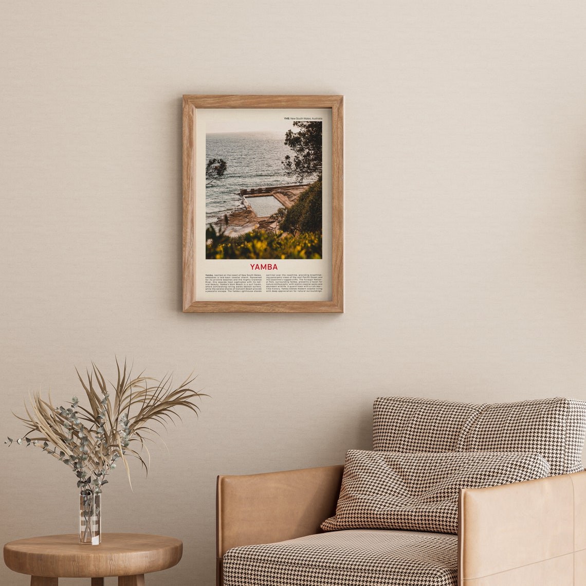 Yamba Australia Ocean Rock Pool Rugged Coastal View Photo Poster - Image 3