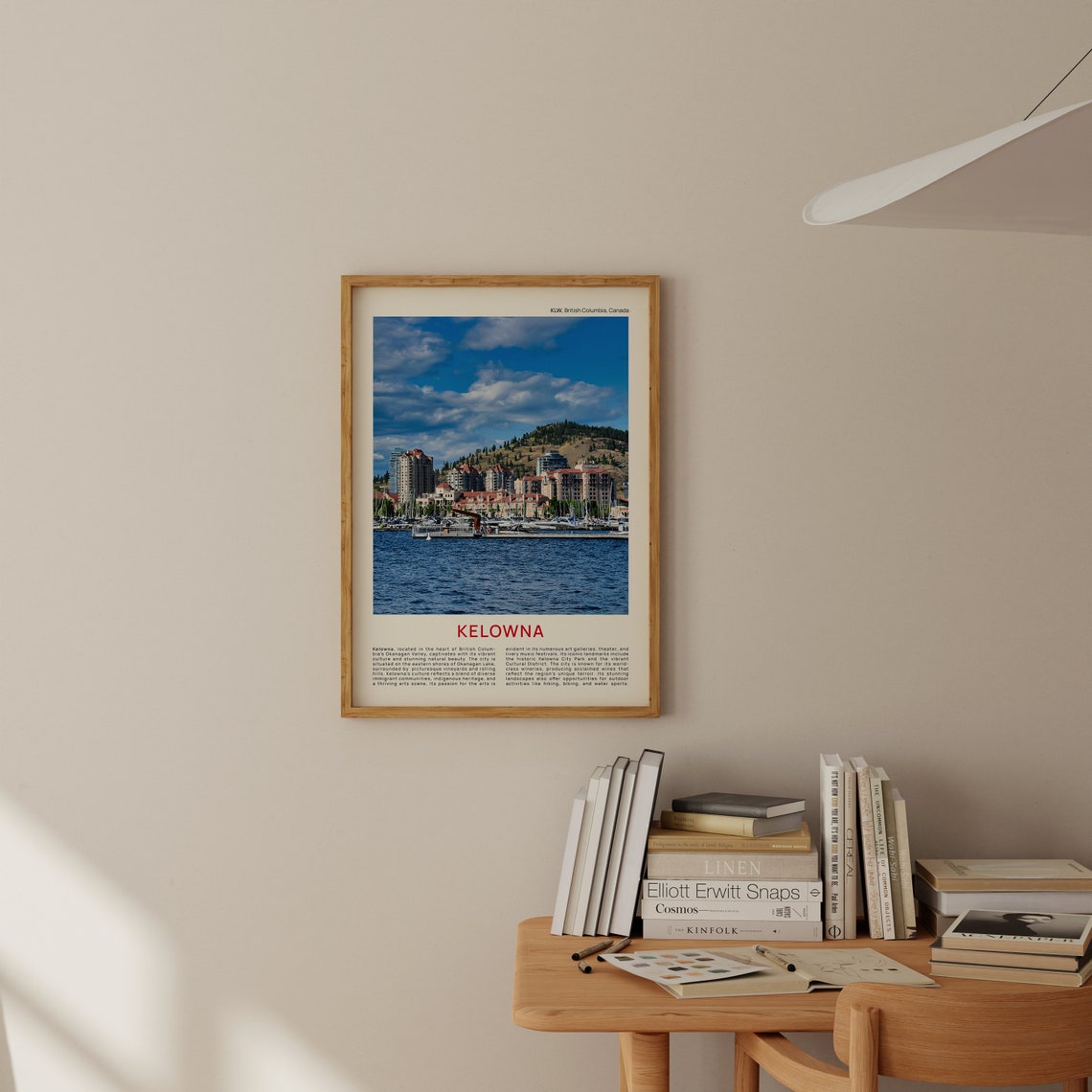 Kelowna Print Film Photo Kelowna Wall Art Kelowna Poster Kelowna Photo Kelowna Poster Print Bc Wall Decor Canada Poster Print - Image 2
