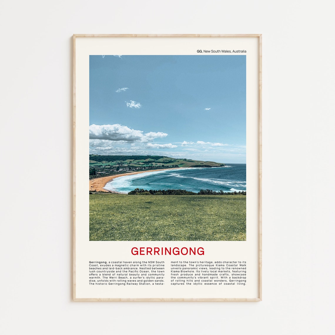 Gerringong Coastal Beach New South Wales Australia Photo Poster