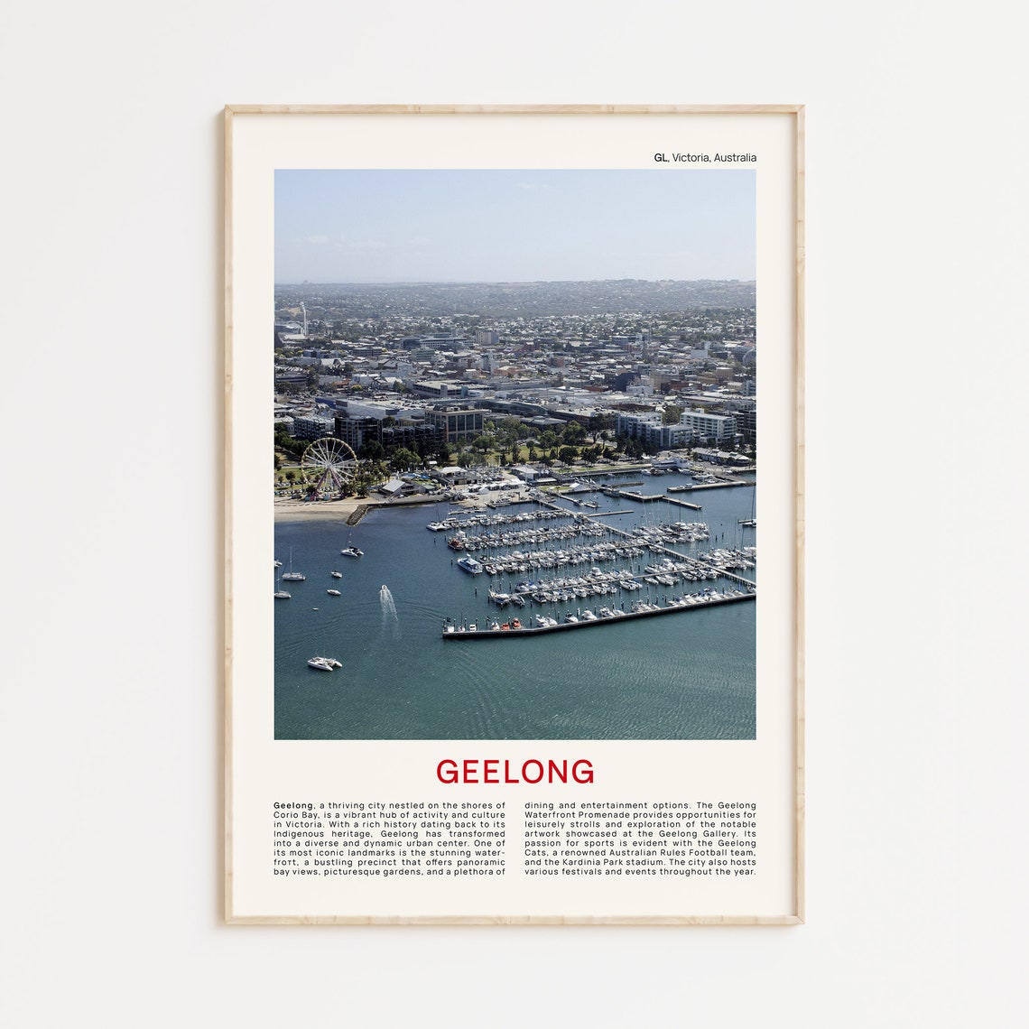 Geelong Print Film Photo Geelong Wall Art Geelong Poster Geelong Photo Geelong Poster Print Australia Wall Decor Geelong Victoria Au
