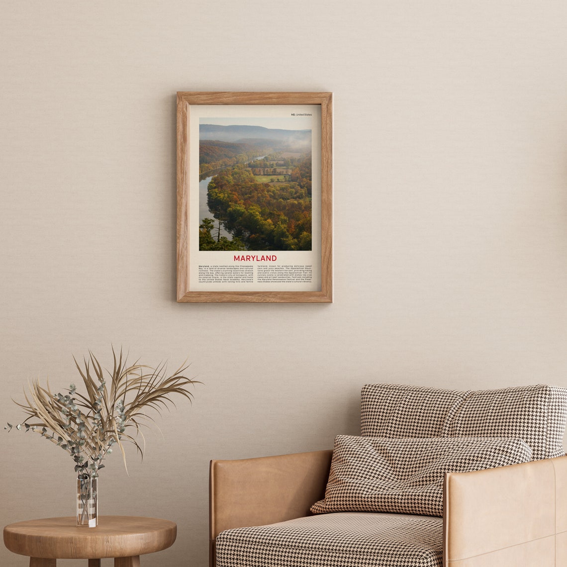 Maryland Print Film Photo Maryland Wall Art Maryland Poster Maryland Photo Maryland Poster Print Maryland Wall Decor Usa Poster Print - Image 3