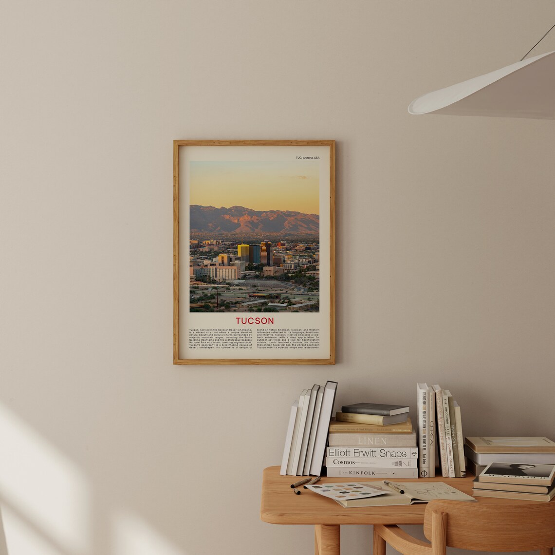 Tucson Arizona Skyline Sunset Desert City Film Photo Travel Poster - Image 2
