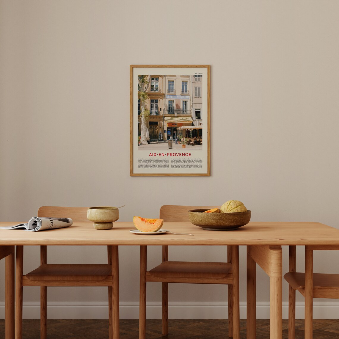 Aix En Provence Street Cafe Le Petit Marseillais France Photo Poster - Image 4