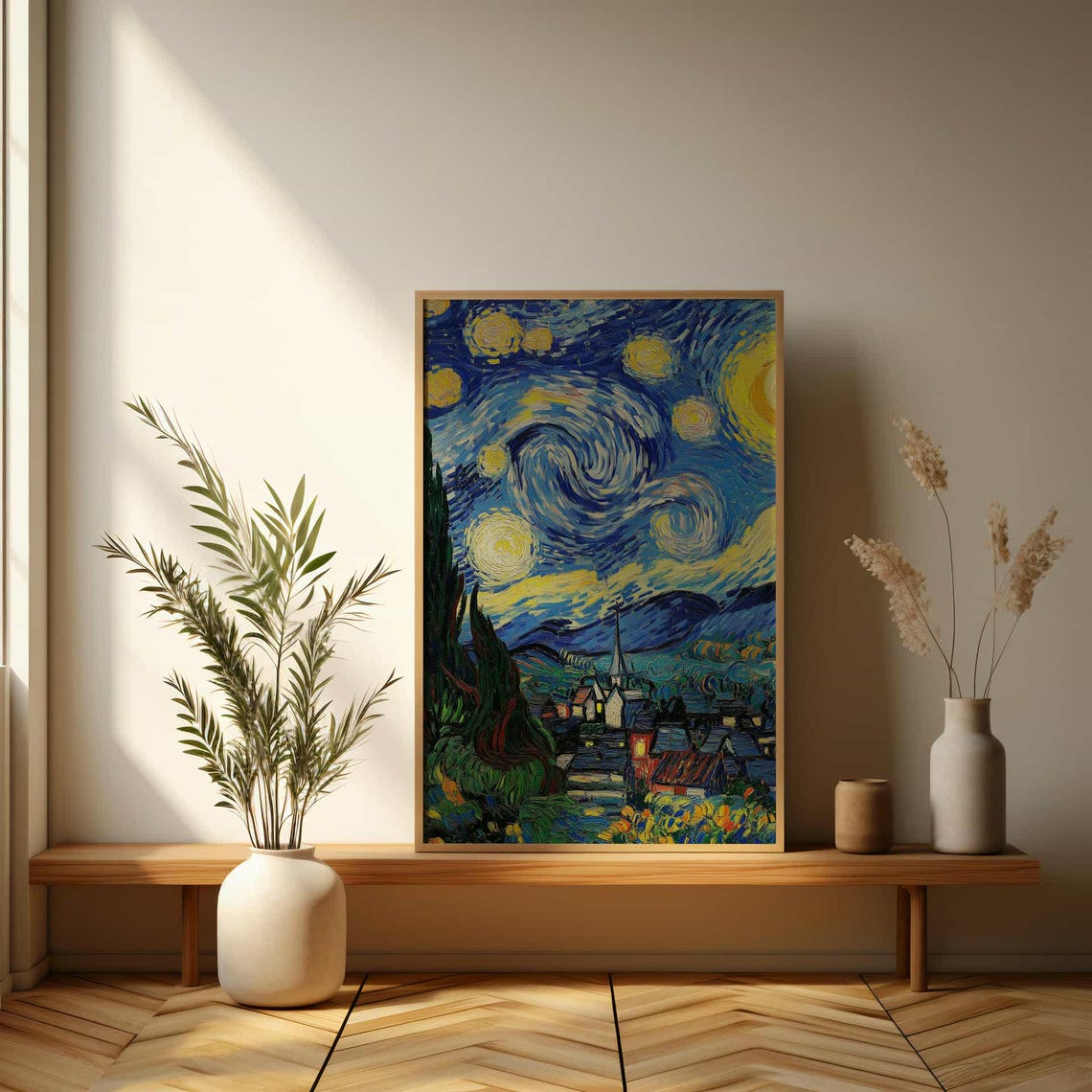 Impressionist Starry Night Poster Beautiful Van Gogh Inspired Art - Image 3