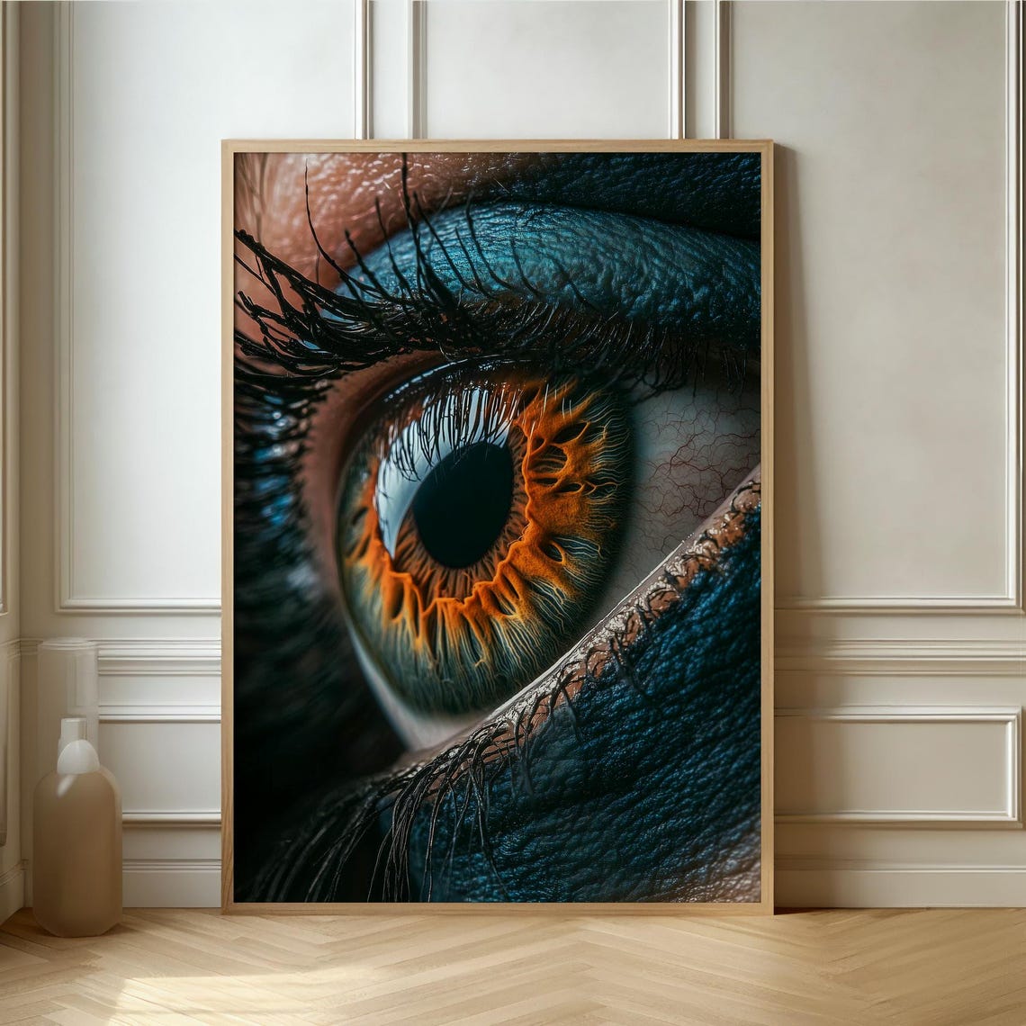 Mesmerizing Iris Artwork Detailed Eye Poster Captivating Realism For Bold Interior Design Enthusiasts