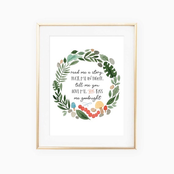 Read Me A Story Nursery Quote Art Print