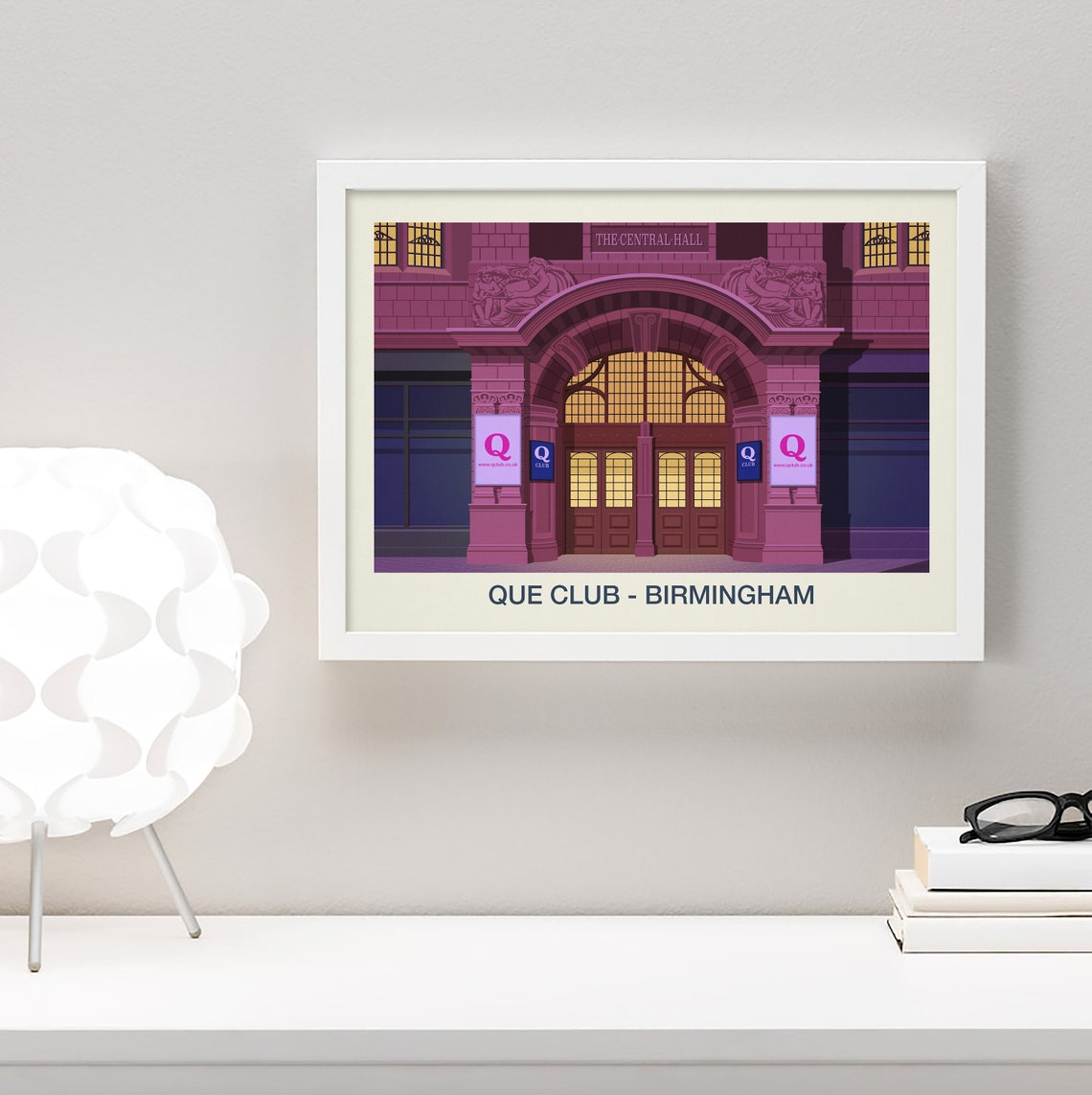 Que Club Birmingham Nightclub Poster Central Hall Venue Artwork - Image 4