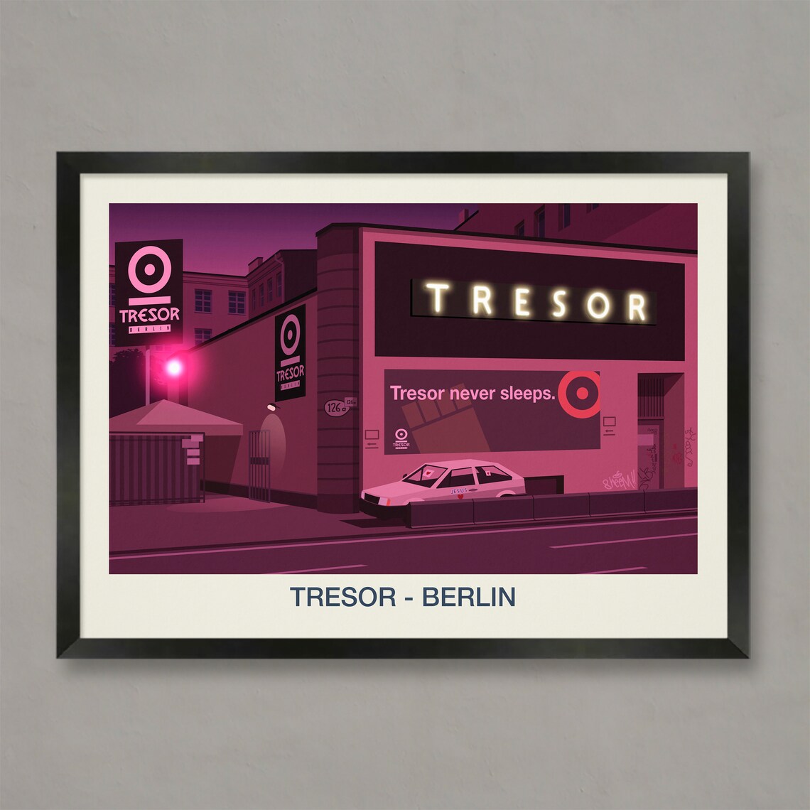 Tresor Berlin Nightclub Travel Poster, Berlin