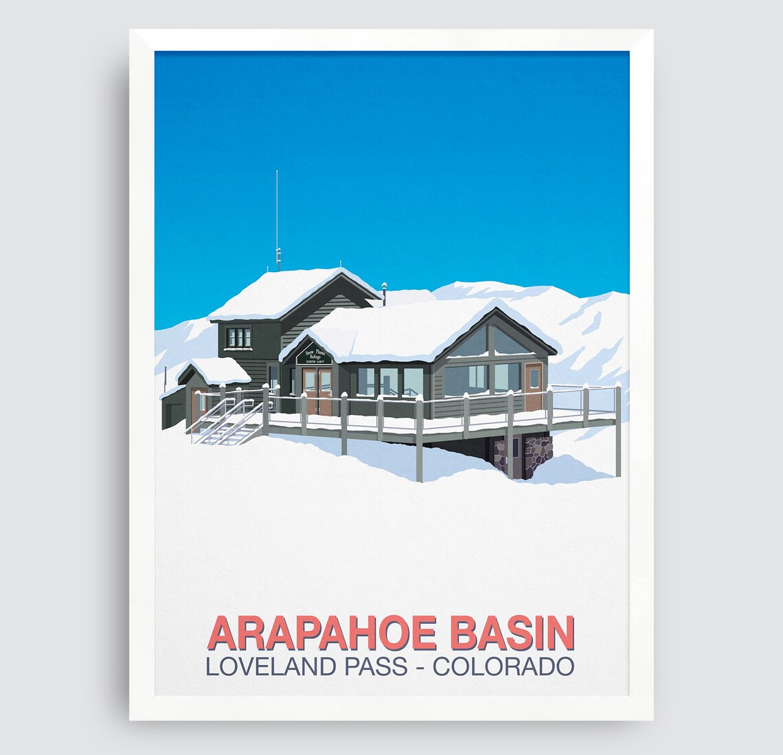 Arapahoe Basin Ski Resort Travel Poster - Image 3