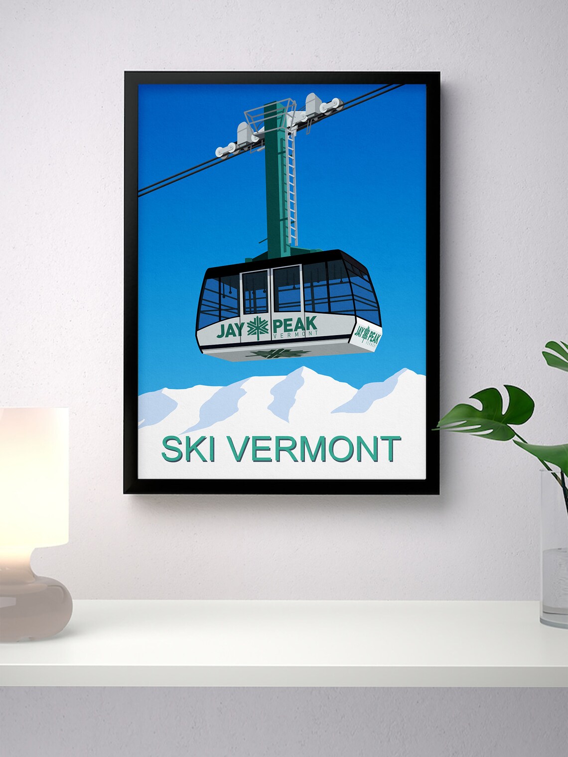 Jay Peak Ski Resort Travel Poster, Ski Resort - Image 4