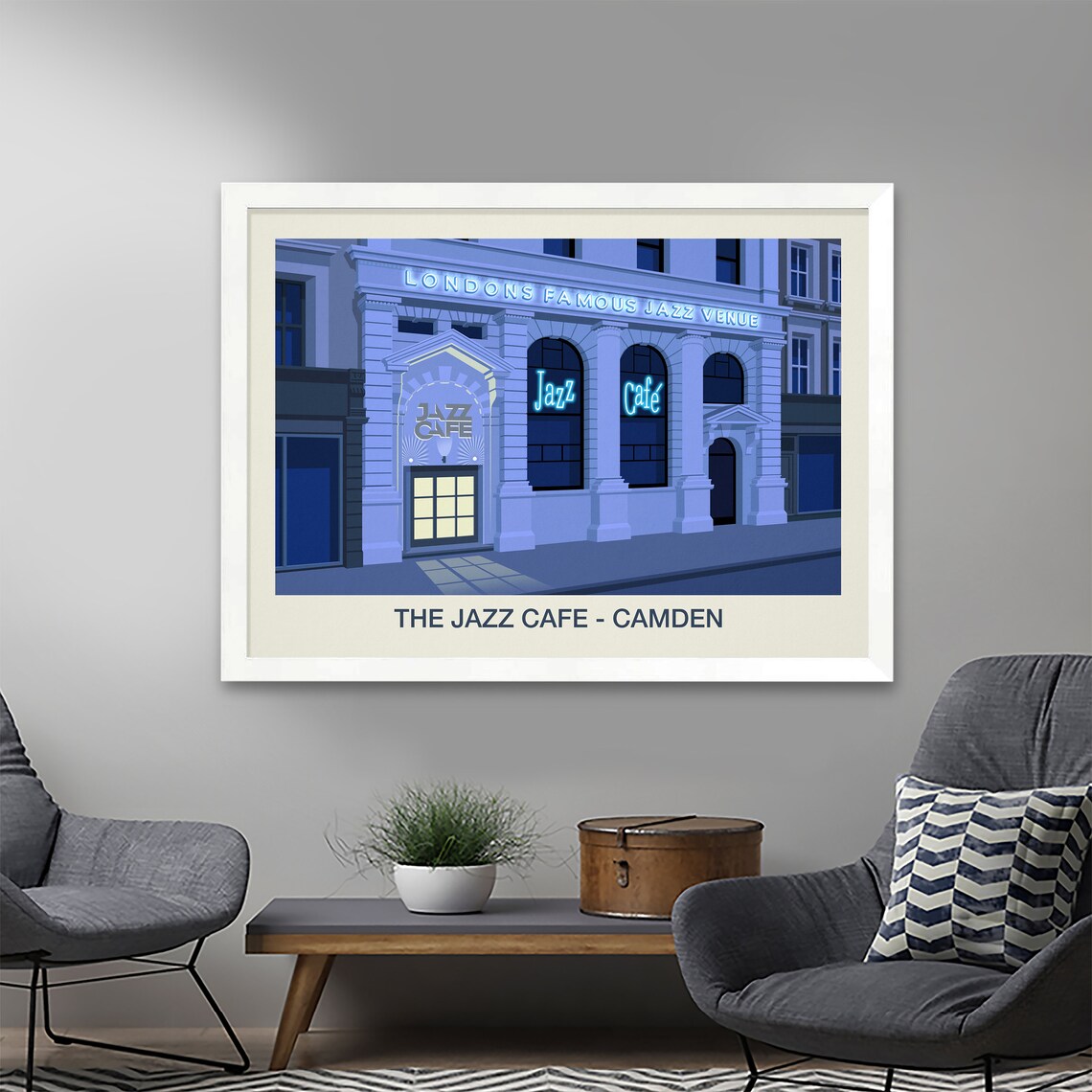 The Jazz Cafe Camden Nightclub Poster Neon London Jazz Venue Art - Image 2