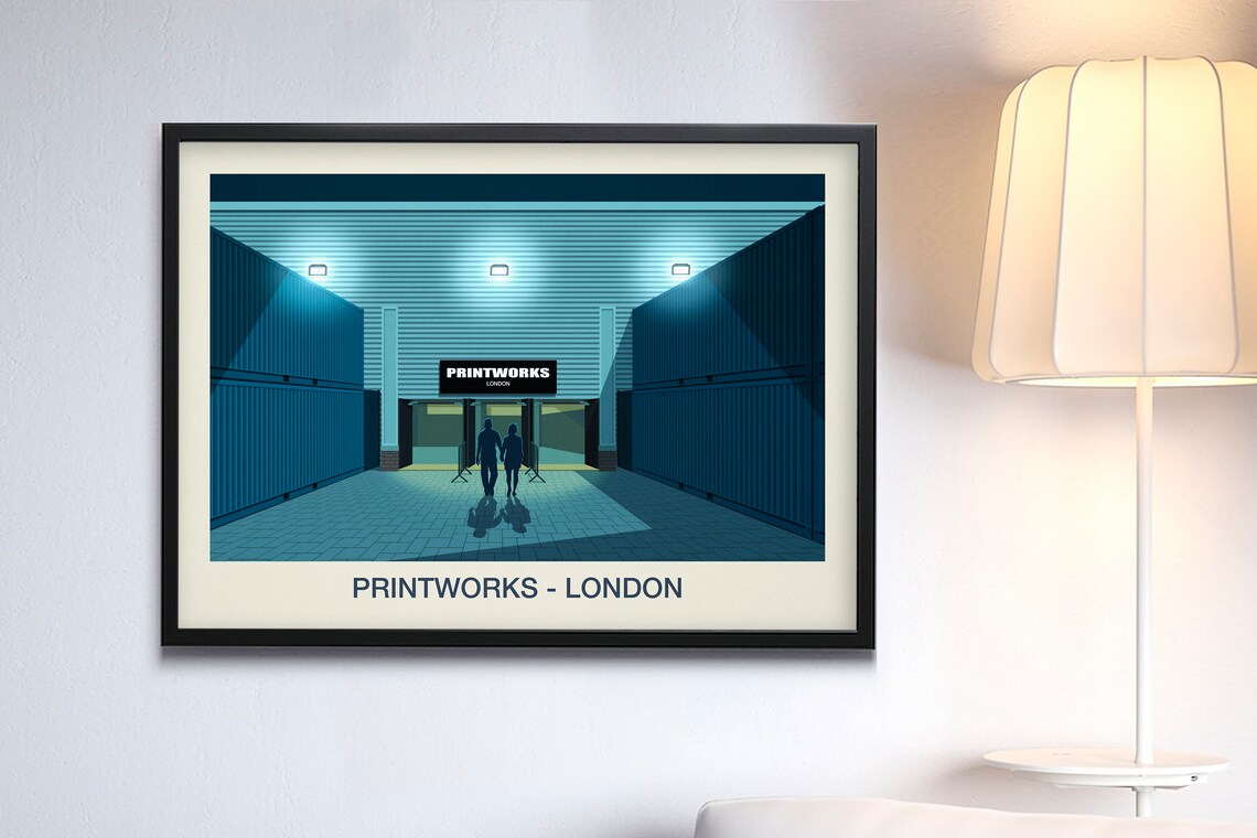 Printworks Nightclub Vintage Travel Poster - Image 4