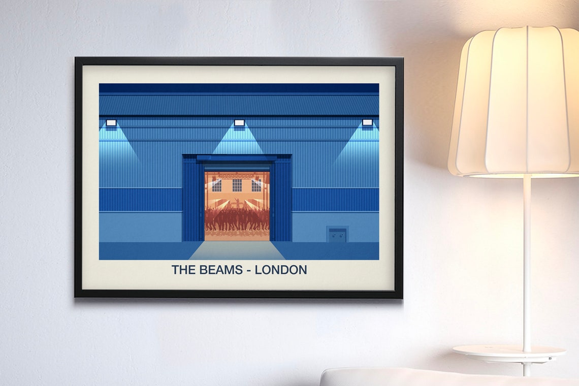 The Beams Venue Poster The Beams London Nightclub Print The Beams Music Venue Poster The Beams Venue Print The Beams Print - Image 3