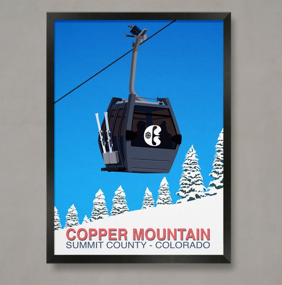 Copper Mountain Ski Poster Ski Resort Poster Ski Print Snowboard Poster Ski Gifts Ski Poster