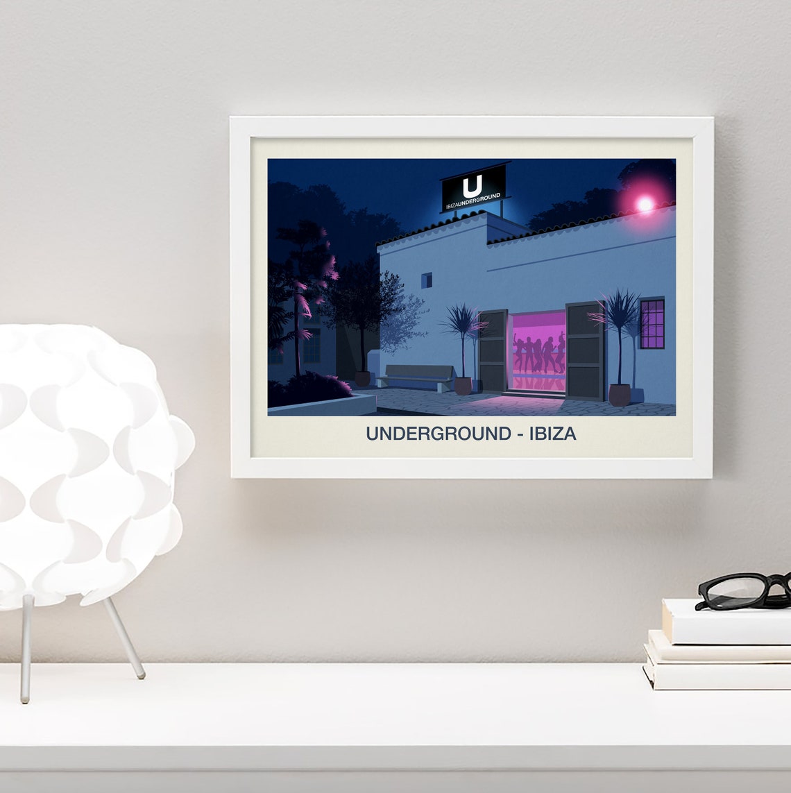 Underground Ibiza Nightclub Neon Electronic Music Venue Wall Art - Image 4