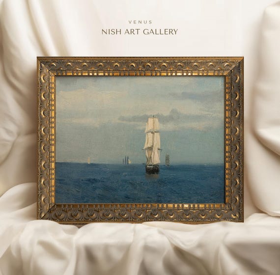 Sailboat Coastal Wall Art Print