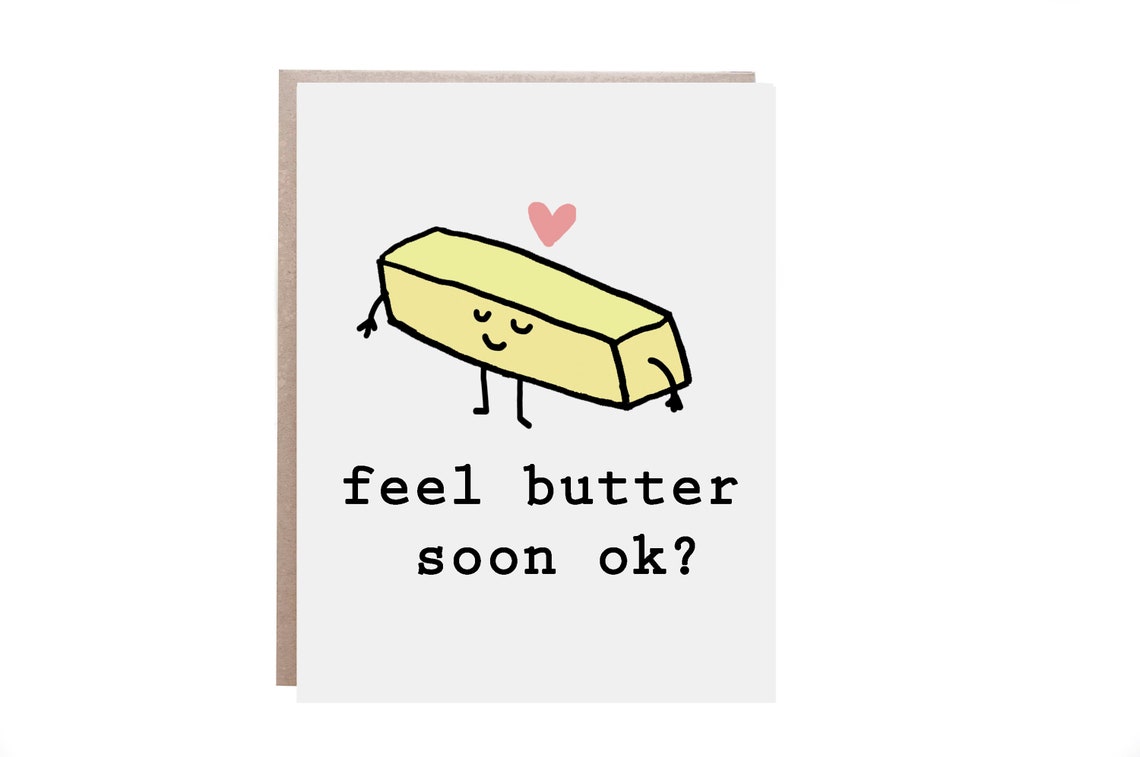 Get Well Card, Feel Better Pun Card