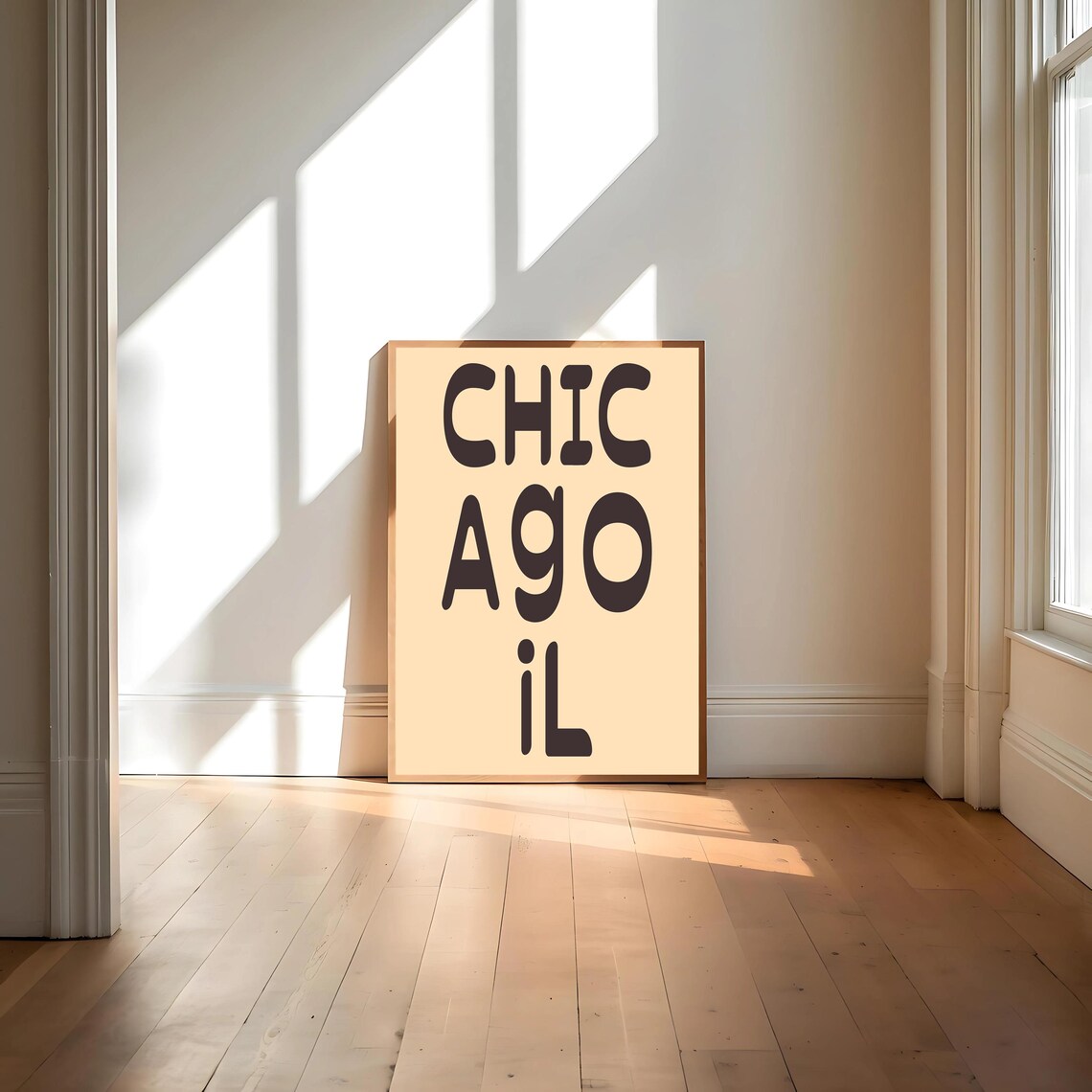 Chicago Vintage Athletic Typography Poster - Image 4
