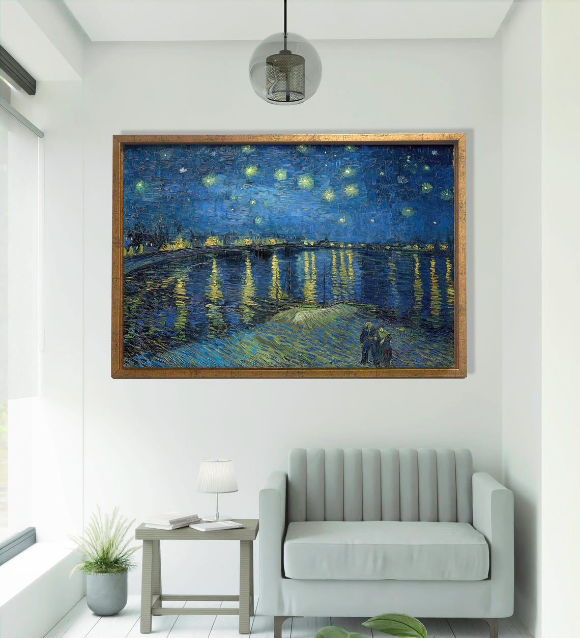 Van Gogh Starry Night Over The Rhone Art Print - Image 2
