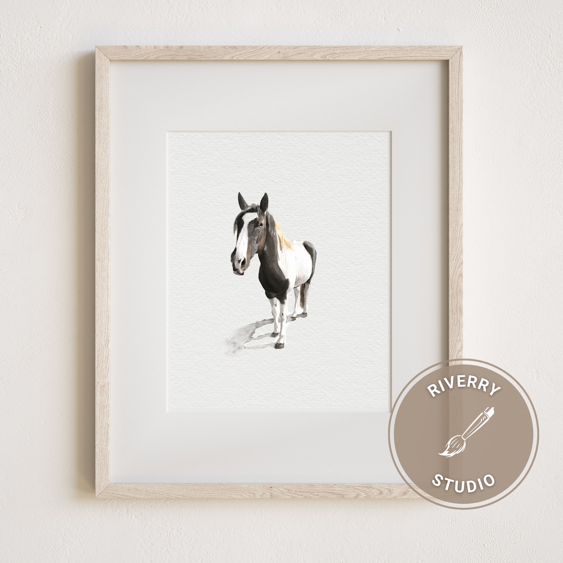 Custom Watercolor Horse Portrait From Photo, Tiny Painting - Image 2