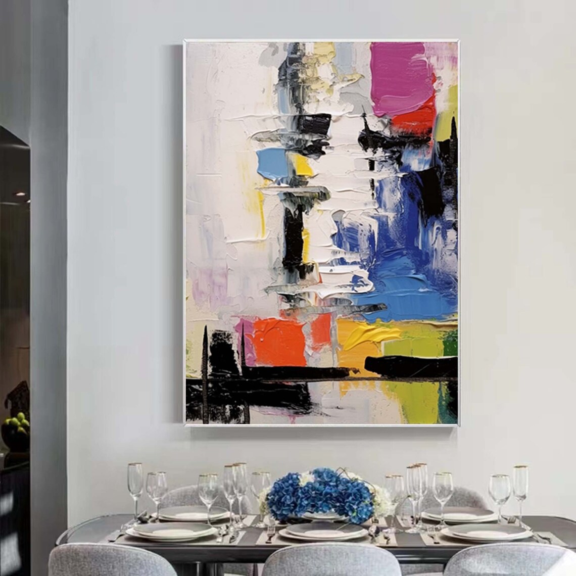 Minimalist Abstract Painting, Modern Wall Art Print - Image 3