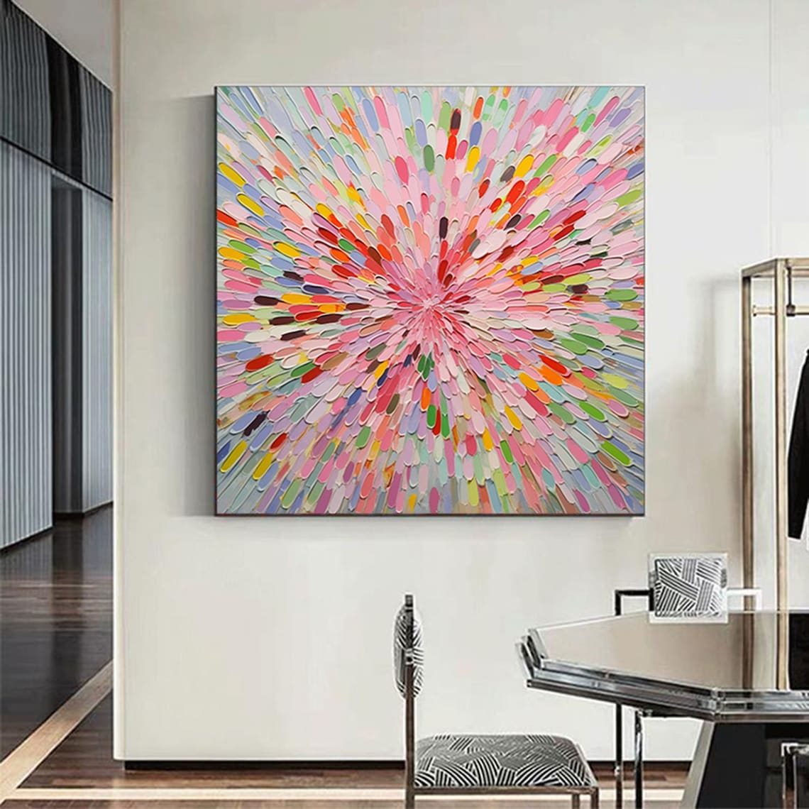Colorful Flower Abstract Art Print, Botanical Decor - Image 4
