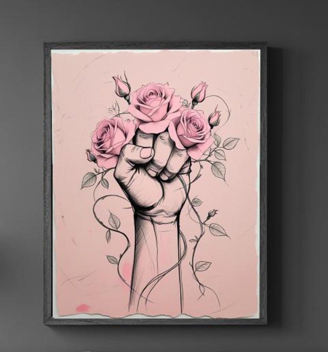 Strength In Bloom Wall Art Poster