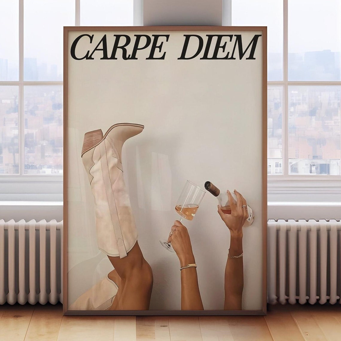 Carpe Diem Art Seize The Day Magazine Print Cowgirl Poster Trendy Wall Art Cowgirl Wall Art Cowgirl Decor