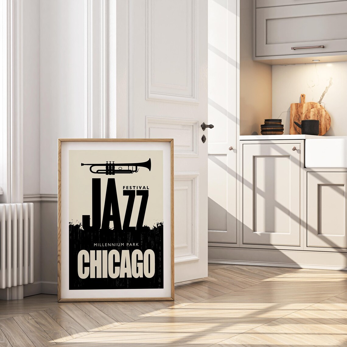 Chicago Jazz Poster, Mid-Century Music Art Print - Image 2