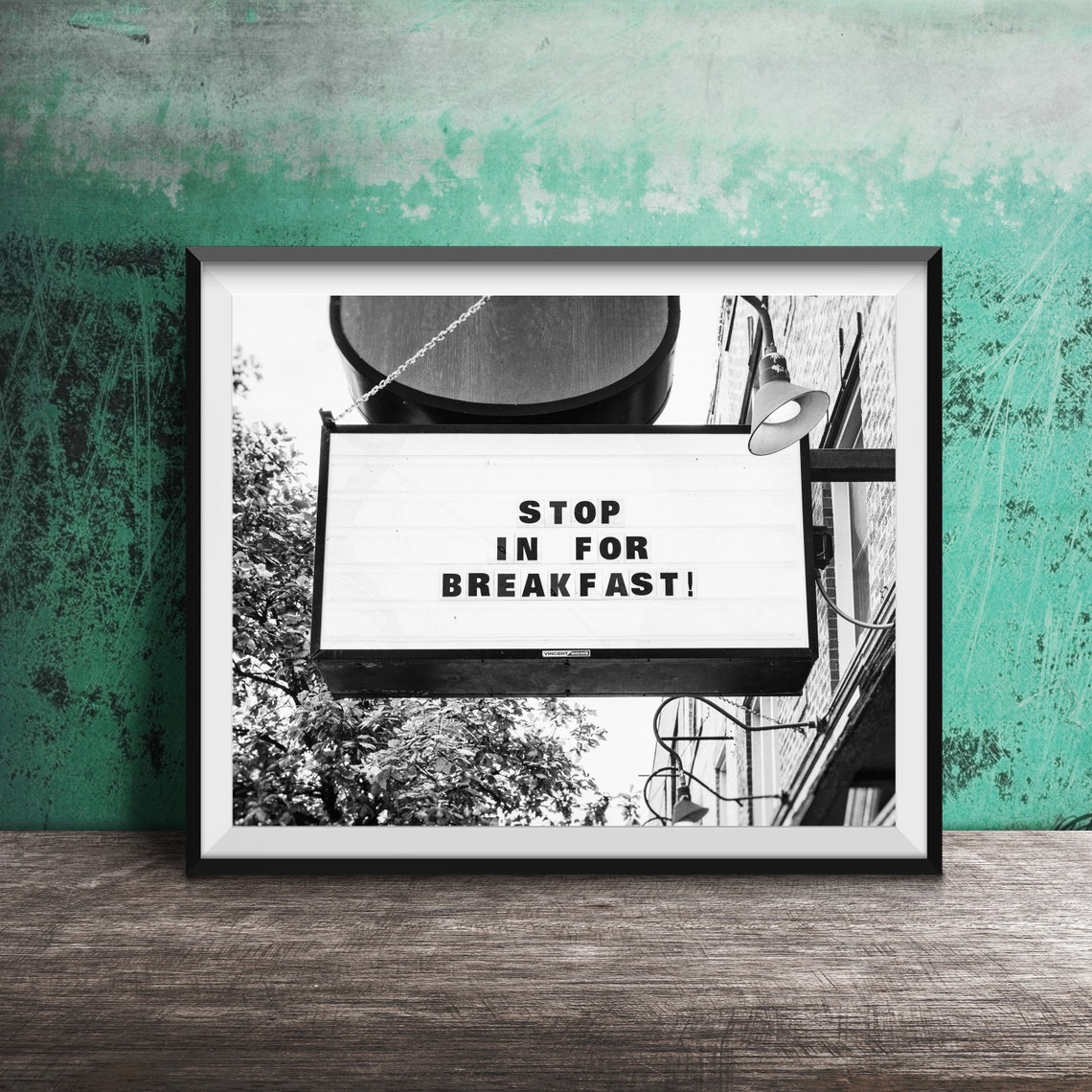 Stop In for Breakfast Vintage Hanging Marquee Diner Sign Poster - Image 2