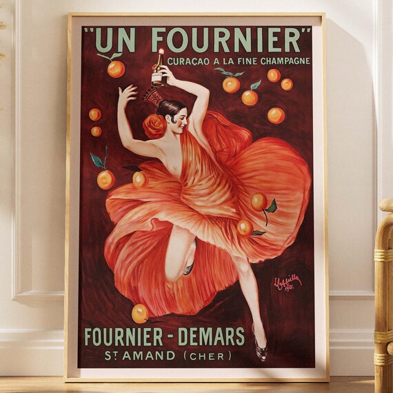 Vintage French Advertising Fournier Curacao Poster