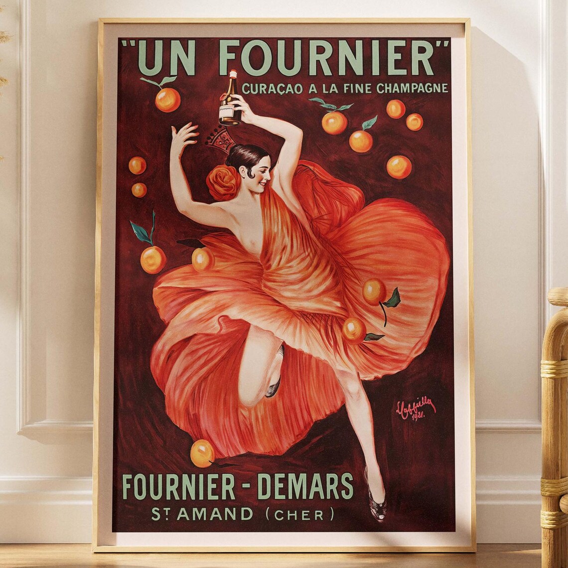 Vintage French Advertising Fournier Curacao Poster