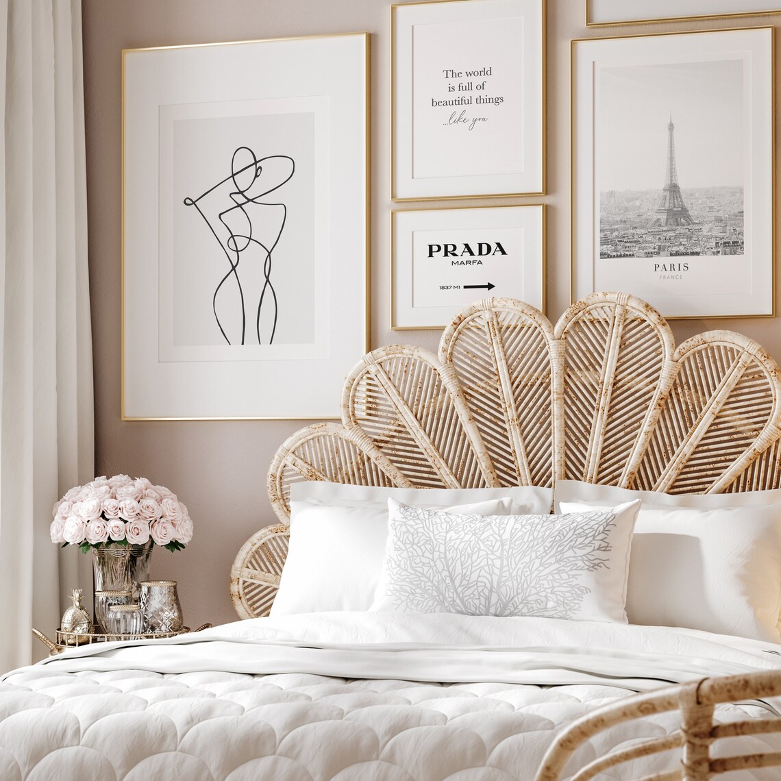 Minimal Abstract Bedroom Wall Decor Art Print - Image 4