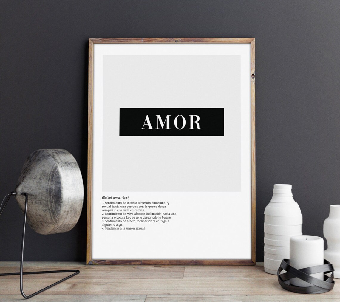 Define Love Quote Art Print, Typography Decor - Image 2