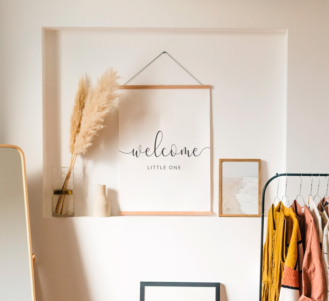 Welcome Little One Boho Nursery Art Print - Image 3